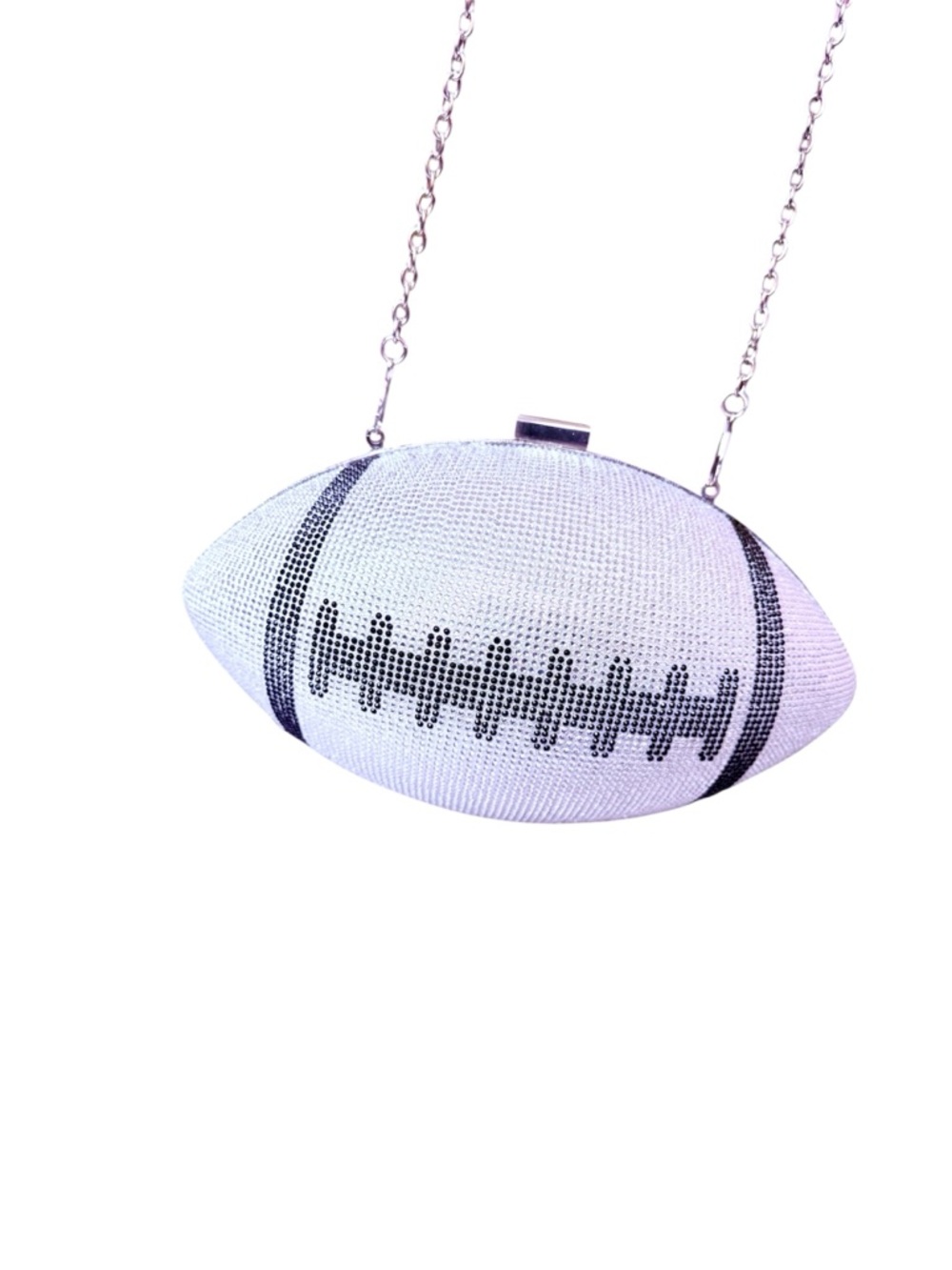 Purse- crystal Football rhinestone encrusted handbag NWOT BLING SPARKLE